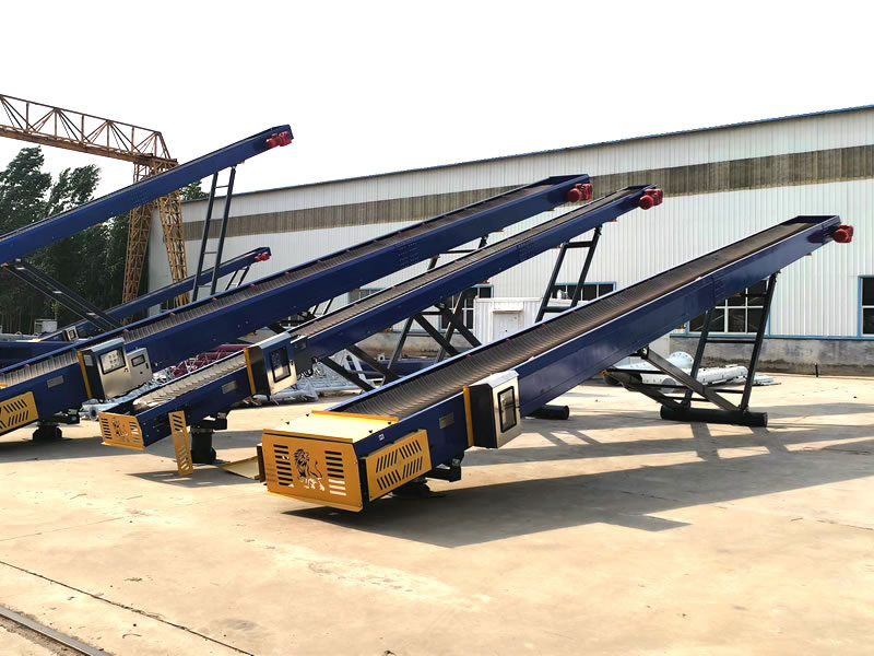 Ribbed Rubber Belt Conveyor